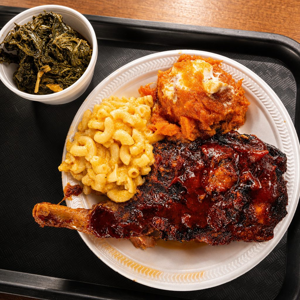 Meat & 3 Veggies.